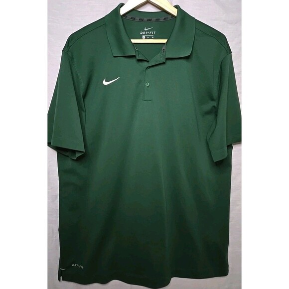 Nike Dri-Fit Polo Golf Short Sleeve Shirt, Sz XL, Green - Picture 1 of 9